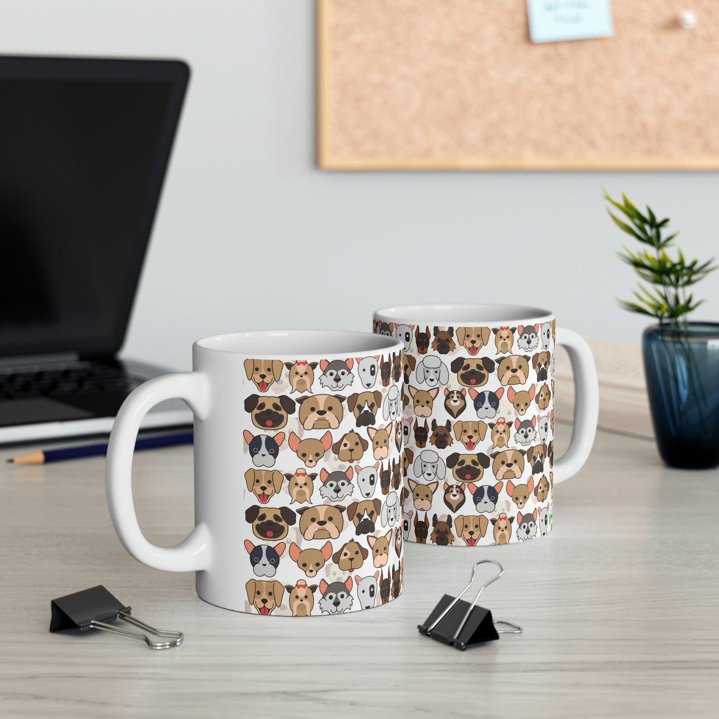 Ceramic Dog Cups