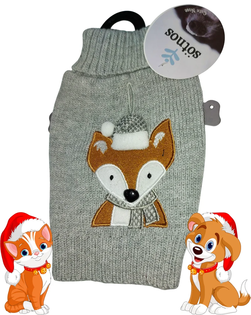 Christmas Grey Fox Jumper