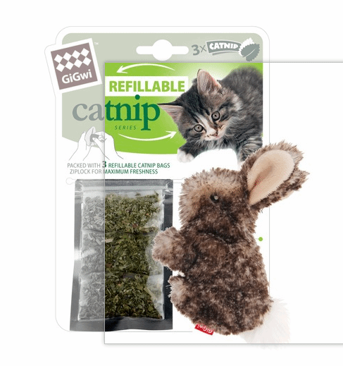 Catnip Rabbit +3 refill bags